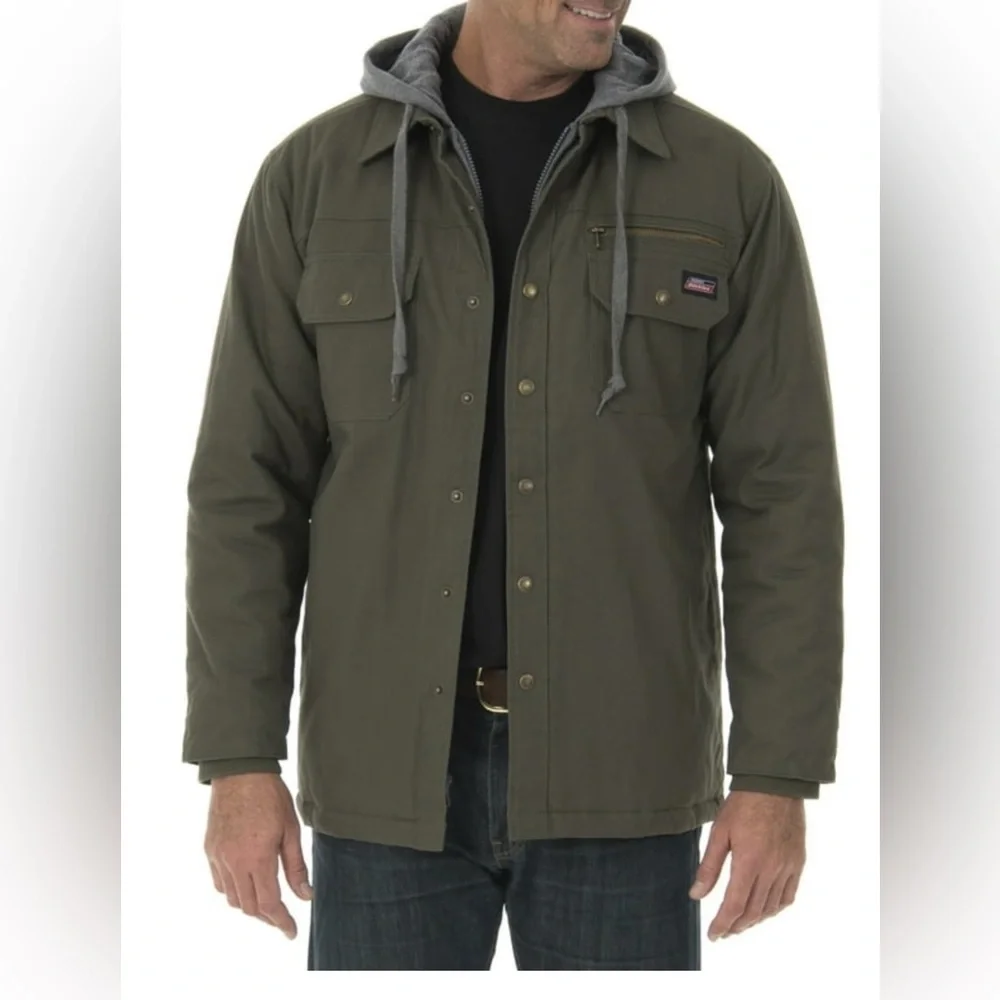 Dickies Green Bomber Jacket with Utility Style